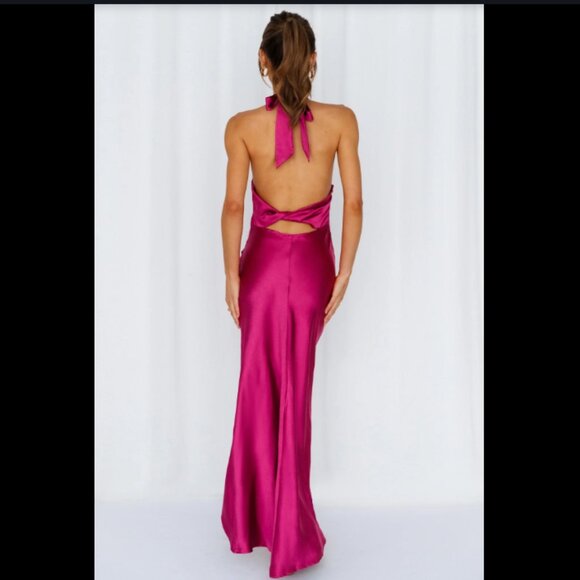 Hello Molly Light Minds Midi Dress Fuschia - Picture 2 of 3